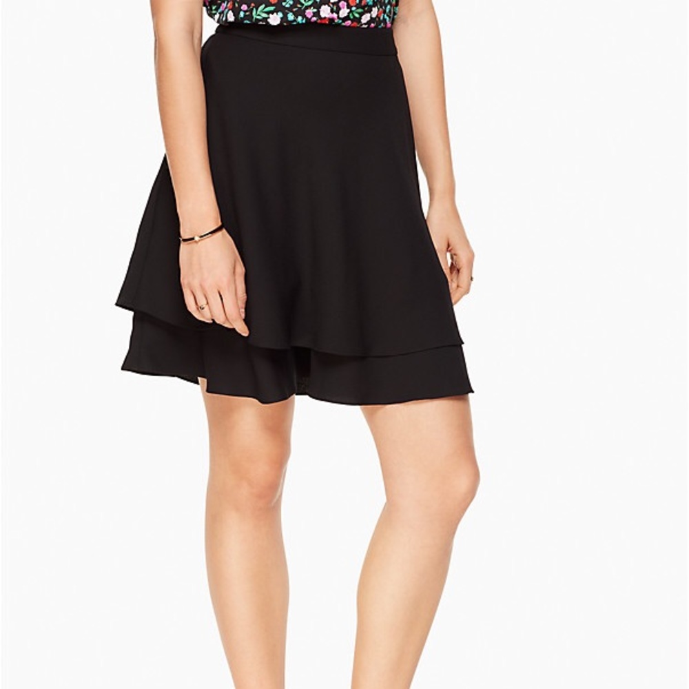 Kate Spade Double Layered Black Skirt